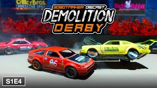 Diecast Demolition Derby S1E4  Car Crash Competition [upl. by Airamalegna]