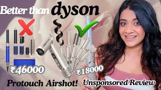 BEST DYSON AIRWRAP DUPE Protouch Airshot Review Nykaa sale Recommendations [upl. by Edi]