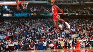 Michael Jordans Legendary Free Throw Line Dunk HD [upl. by Aisanahta]