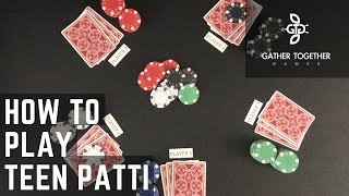 How To Play Teen Patti [upl. by Nallid]