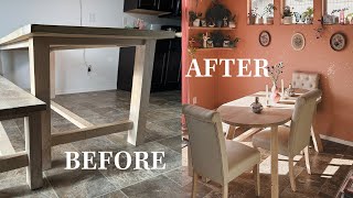 Rebuilding A Hardwood Dining Table  DIY Furniture Makeover [upl. by Amarillas]