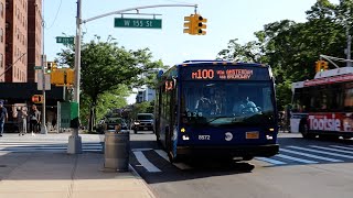 MTA New York City Bus 2019 Nova Bus LFS 8572 on the M100 Bus [upl. by Pasco]