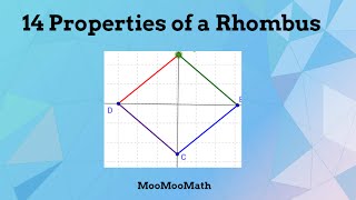 14 Properties of a Rhombus [upl. by Arem343]