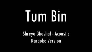 Tum Bin  Shreya Ghoshal  Karaoke With Lyrics  Only Guitar Chords [upl. by Preciosa716]