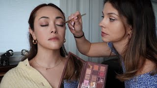 ASMR Flawless Makeup Application  Soft Spoken Roleplay Brushes Sprays Lipgloss [upl. by Nalhsa]