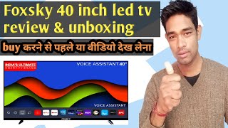 Foxsky 40 inch led tv review  Foxsky led tv review  Foxsky 40FSGoggle [upl. by Artined]