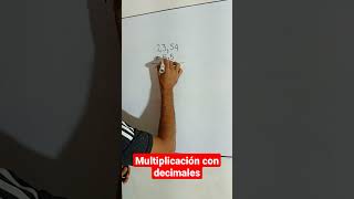 Multiplicación con Decimales shorts matemáticas multiplicacion [upl. by Cherilynn]