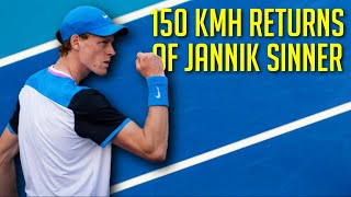 Jannik Sinner  50 Ridiculously Good Returns [upl. by Gabrielle]