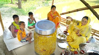 আপনাদের অনুরোধে গাছ থেকে কাঁচা আম পেড়ে কাসুন্দি বানালাম  mango pickle [upl. by Aicila568]