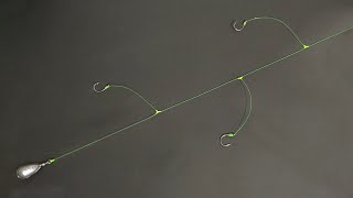 How to Tie No Tangle 3 Hook Fishing Line [upl. by Aleahcim]