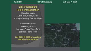 City of Galesburg IL Live Stream [upl. by Lacim967]