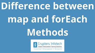 JavaScript Difference between map amp forEach Methods  Looping Methods  Iterate Over An Array [upl. by Juakn]