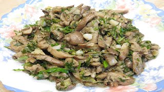 CIUPERCI PLEUROTUS cu usturoi si ceapa verde [upl. by Kacie]