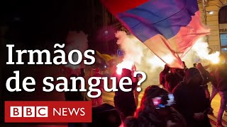 Guerra da Ucrânia por que nacionalismo sérvio próRússia vem crescendo após invasão [upl. by Rebor]