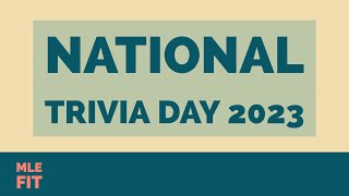 National Trivia Day 2023 [upl. by Yllah]