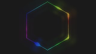 Green Screen Hexagon audio spectrum visualizer  Chroma Key  Green Screen Effects  64 [upl. by Anikehs]