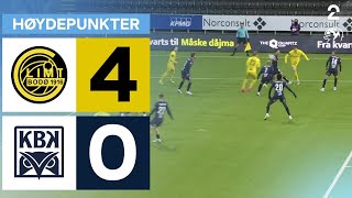 BodøGlimt 4  0 Kristiansund BK  Høydepunkter [upl. by Aerdnna95]