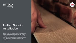 Amtico Spacia Click Installation Video English Official [upl. by Gilberto155]