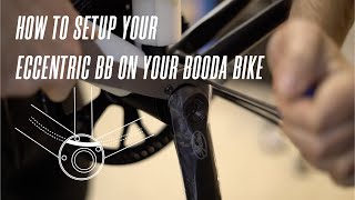 How to set an eccentric BB on a Booda Bike  Eccentric BB service video [upl. by Nepean]