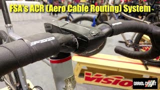 FSAs ACR Aero Cable Routing System  Ti Cycles Gravel Bike with FSA WE [upl. by Revkah]