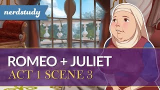 Romeo and Juliet Summary Act 1 Scene 3  Nerdstudy [upl. by Anuala]