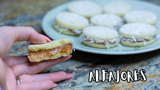 Alfajores Recipe  Shortbread Lemon Zest Cookies with Dulce de Leche [upl. by Lanctot]