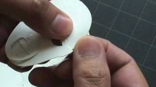 How to make a Kirigami Bunraku Samurai FingerKey Puppet [upl. by Oap]