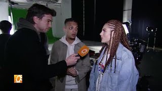 Ronnie Flex en Famke Louise nemen samen clip op  RTL BOULEVARD [upl. by Fan]