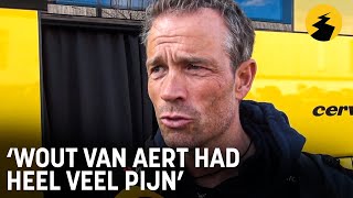 Grischa Niermann na horrorcrash in Dwars door Vlaanderen quotWout van Aert had heel veel pijnquot [upl. by Bernadina382]