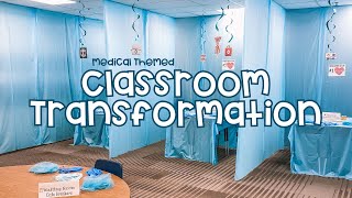 Medical Theme Classroom Transformation  set up stations links to decor [upl. by Koss532]