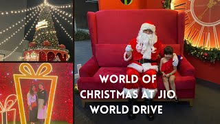 VLOG WORLD OF CHRISTMAS 2023 AT JIO WORLD DRIVE BKC trending christmas2023 vlog [upl. by Gnilhsa]