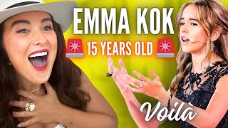 Vocal Coach Reacts to Emma Kok  Voilà [upl. by Jolda]