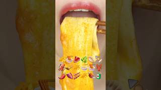 ASMR TTEOKBOKKI EMOJI FOOD 떡볶이 이모지 먹방 sped up [upl. by Emlin]