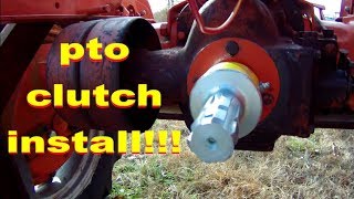 tractor pto overrun clutch install how to [upl. by Margareta]