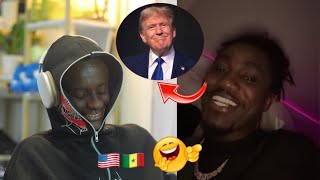 Wally seck a fallu😂  trump laalay bayèl😂🇸🇳🇺🇸 [upl. by Zile334]