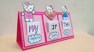 Origami Calendar  Easy Paper Crafts  paper desk calendar 5 minutes Crafts Simple Craft for kids [upl. by Atiekan361]