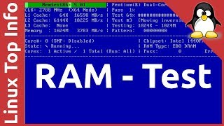 RAM memory test with Memtest86 v501 [upl. by Calista]