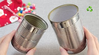 VERY Beautiful  Christmas decoration idea with Tin cans  Genius recycling crafts  DIY hacks [upl. by Deirdra559]