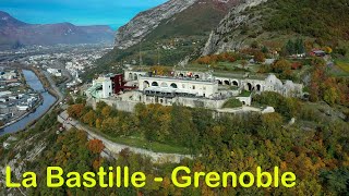 Grenoble Le fort de la Bastille  Les bulles  Vues aériennes [upl. by Divod]