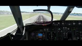 Landing  Birmingham Airport RNAV36  B738 [upl. by Nuarb25]