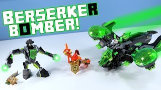 LEGO NEXO Knights 2018 Berserker Bomber 72003 Speed Build Review [upl. by Ayaros622]