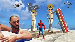 Franklin Fight Singham Police in Indian Bike Driving 3D [upl. by Roleat]