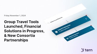 Group Travel Tools Launched Financial Solutions in Progress and New Consortia Partnerships [upl. by Wrand688]