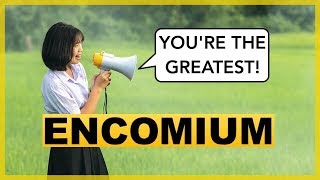 Learn English Words  ENCOMIUM  Meaning Vocabulary Lesson with Pictures and Examples [upl. by Sirad]