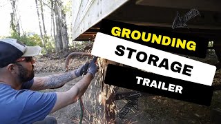 Putting Storage Trailer On The Ground [upl. by Celie]