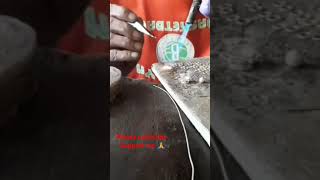 Silver stone bajubandh making  How to make a bajubandh jewellery  Nandaji Goldsmith  Shorts [upl. by Dix754]