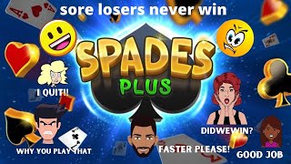 SPADES PLUS GAME WIN EVERY TIME YOU PLAY [upl. by Sidonia]