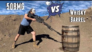 Whisky Barrel Vs 50 BMG [upl. by Karolyn643]