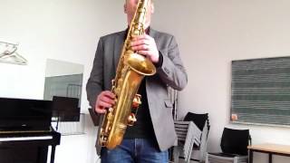 Buescher Big B Tenor Sax Theres no greater love [upl. by Htebsil]