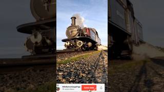 Ffestiniog Railway Bygones  Merddin Emrys Departs Porthmadog with a gravity train Full video 👆🏿 [upl. by Oznecniv]